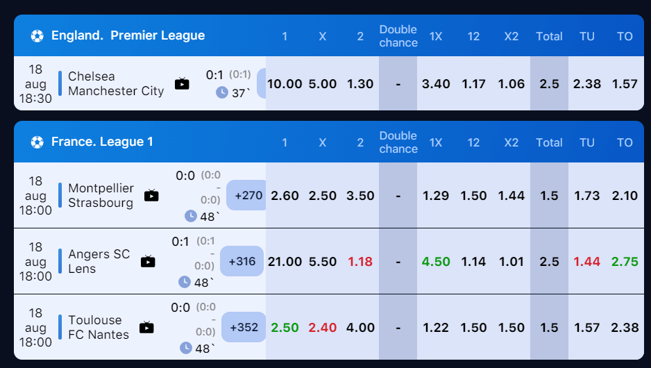 1win live sports betting